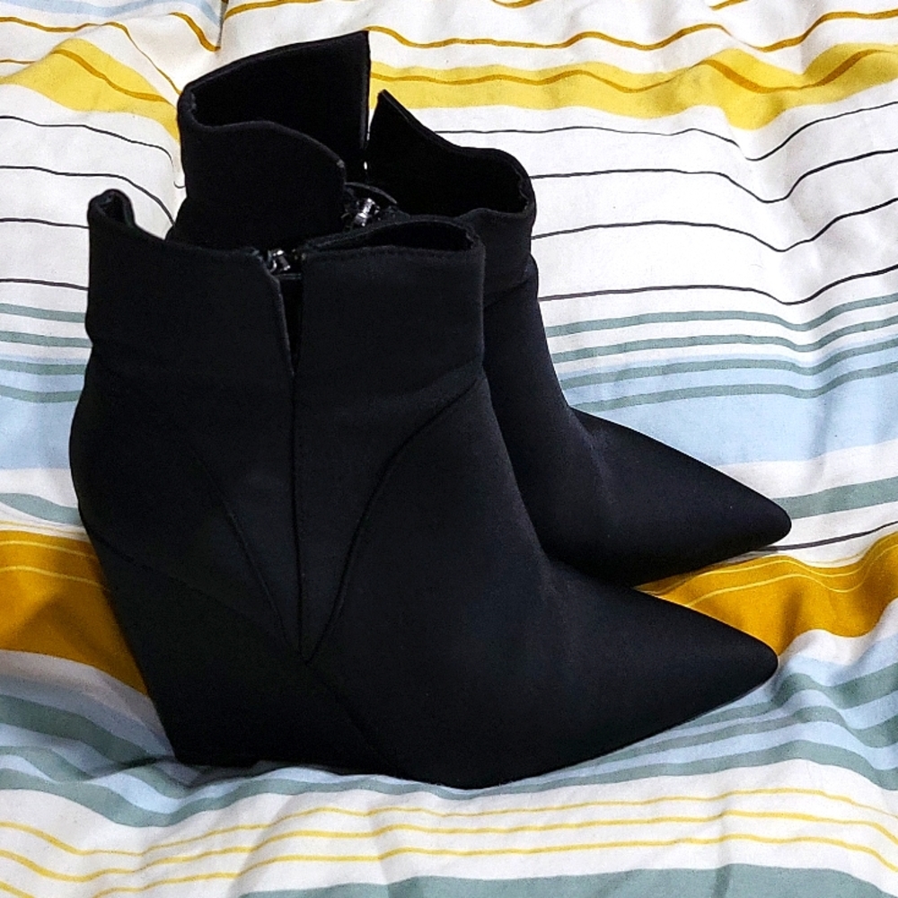 Zara black booties